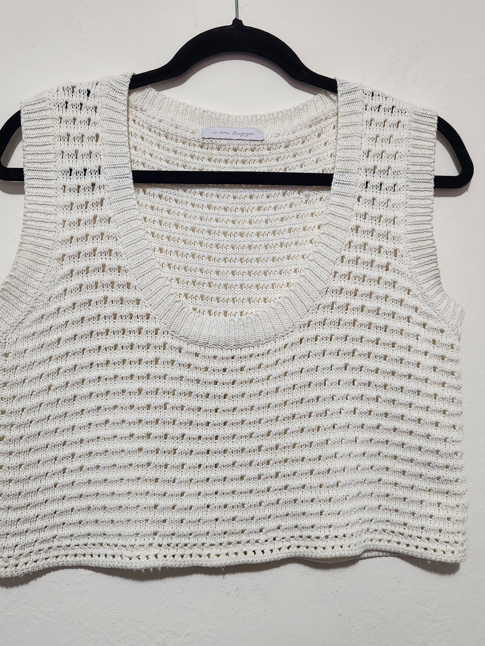 I.AM.GIA Tizzy Sweater Vest Y2K Effortless Laid-Back Subtle Versatile Cropped